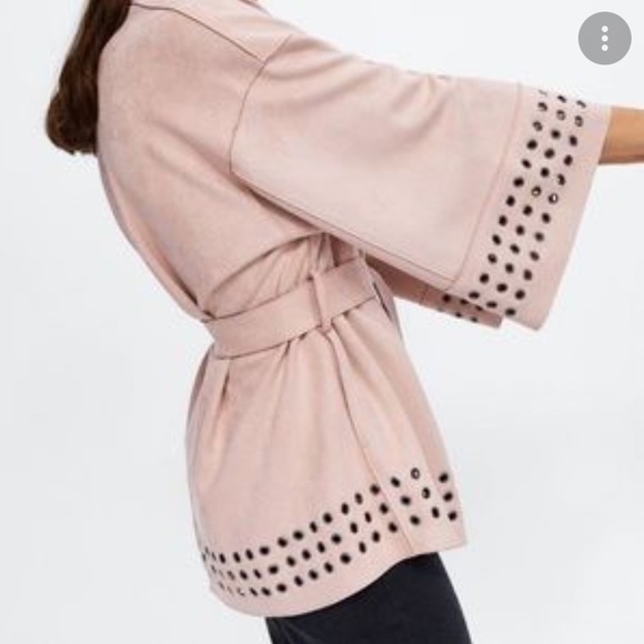 Zara Jackets & Blazers - NWOT Zara Faux Suede Kimono Jacket Oversized- will fit XS-XL - See Measurements